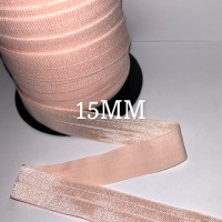 Biais élastique pré plié 15mm ROSE PALE