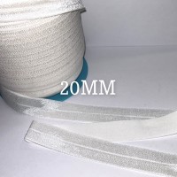Biais élastique pré plié 20mm ECRU