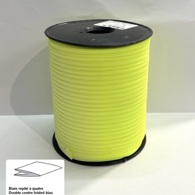 Biais replié jaune fluo