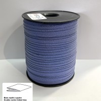 Biais replié lurex bleu ciel