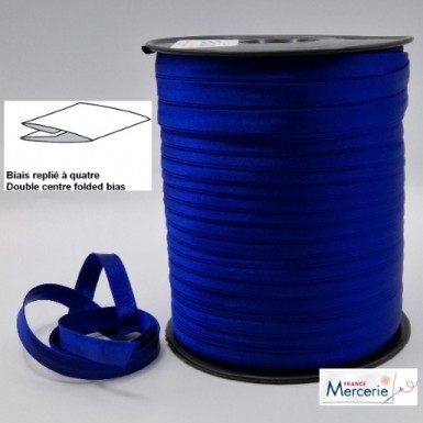 iais replié satin 9/9/4/4mm couleur bleu roi - bleu bleu électrique