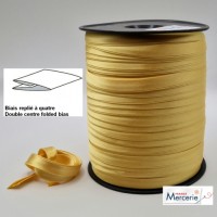 Biais replié satin 9/9/4/4mm couleur jaune