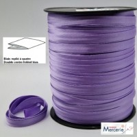 Biais replié satin 9/9/4/4mm couleur parme