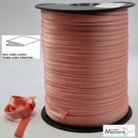 Biais replié satin 9/9/4/4mm couleur saumon