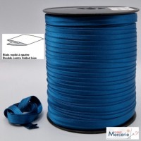 Biais replié satin 9/9/4/4mm couleur turquoise