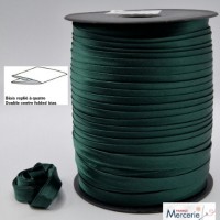 Biais replié satin 9/9/4/4mm couleur vert canard