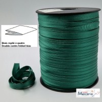 Biais replié satin 9/9/4/4mm couleur vert pin