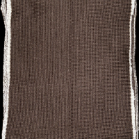 Bord-côte marron foncé (180 x 17cm)