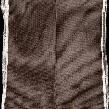 Bord-côte marron foncé (180 x 17cm)