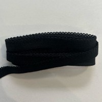 Bordure picot élastique 11mm noir