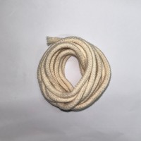 Cordon coton tressé 8mm écru