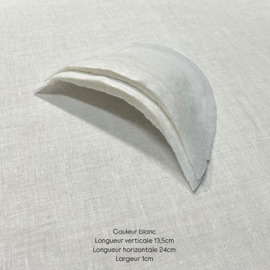 Epaulette demi lune ouate pour manteau, veste