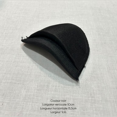 Epaulette demie lune recouvert noir