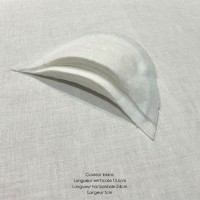 Epaulettes mousse et ouatine blanc 