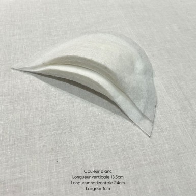 Epaulettes mousse et ouatine blanc