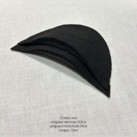 Epaulettes mousse et ouatine noir