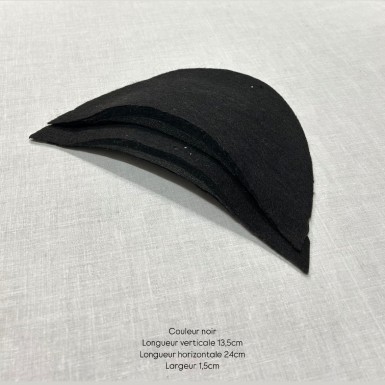 Epaulettes mousse et ouatine noir