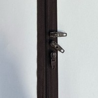 Fermeture éclaire chaine continue spiralée 4,2mm MARRON