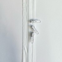 Fermeture éclaire chaine continue spiralée 6,4 mm BLANC