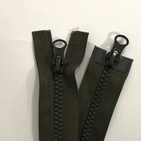   Fermeture injectée double curseur séparable n°6 KAKI