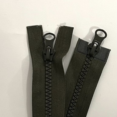   Fermeture injectée double curseur séparable n°6 KAKI