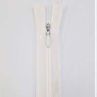 Fermeture à glissière invisible blanc