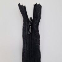 Fermeture à glissière invisible noir