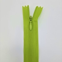 Fermeture à glissière invisible vert anis