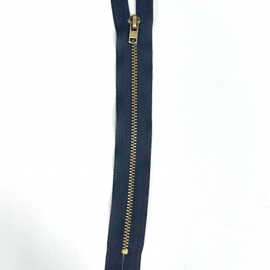 Fermeture métallique spécial jean 4,5mm BLEU MARINE