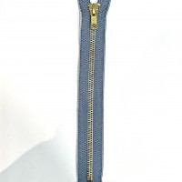 Fermeture métallique spécial jean 6mm BLEU