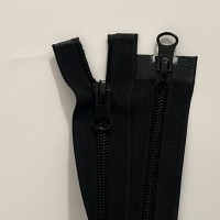 Fermeture spirale DOUBLE CURSEUR SEPARABLE n°6 couleur noir