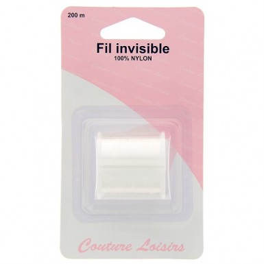 Fil à coudre invisible clair 200m