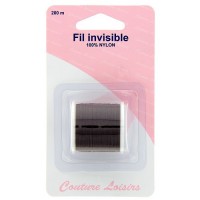 Fil à coudre invisible foncé 200m