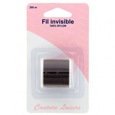 Fil à coudre invisible foncé 200m
