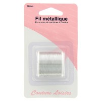 Fil à coudre métallique argent 100m 