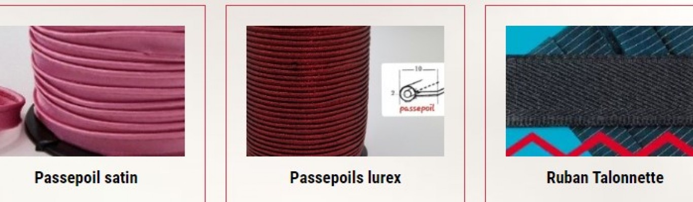 Passepoil lurex