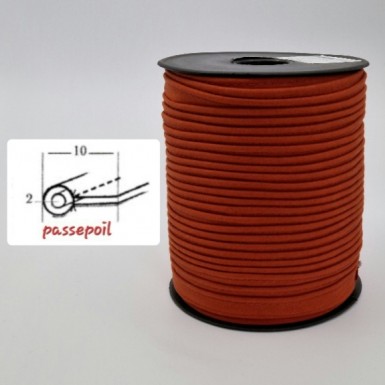 Passepoil coton rouge bismarck