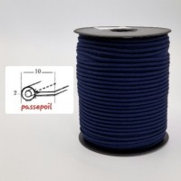 Passepoil coton bleu marine foncé