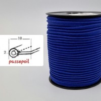Passepoil coton bleu roi