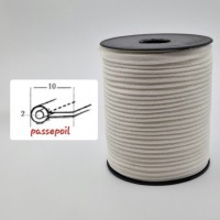 Passepoil coton écru