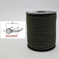 Passepoil coton kaki