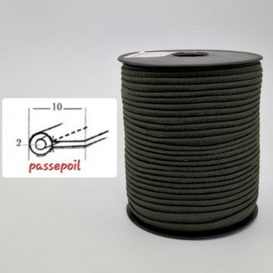 Passepoil coton kaki