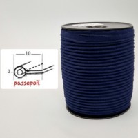 passepoil coton bleu marine 