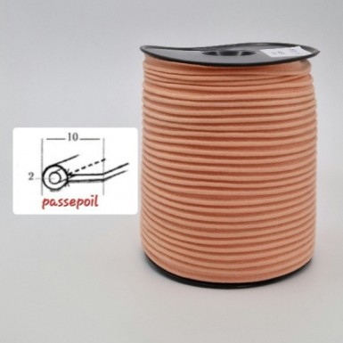 Passepoil coton rose saumon