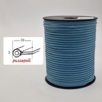 Passepoil coton bleu sarcelle 