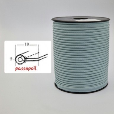 Passepoil coton vert girve