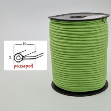 Passepoil coton vert pistache