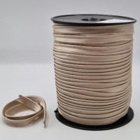 Passepoil satin beige foncé
