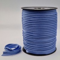Passepoil satin bleu ciel foncé
