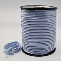 Passepoil satin gris bleu